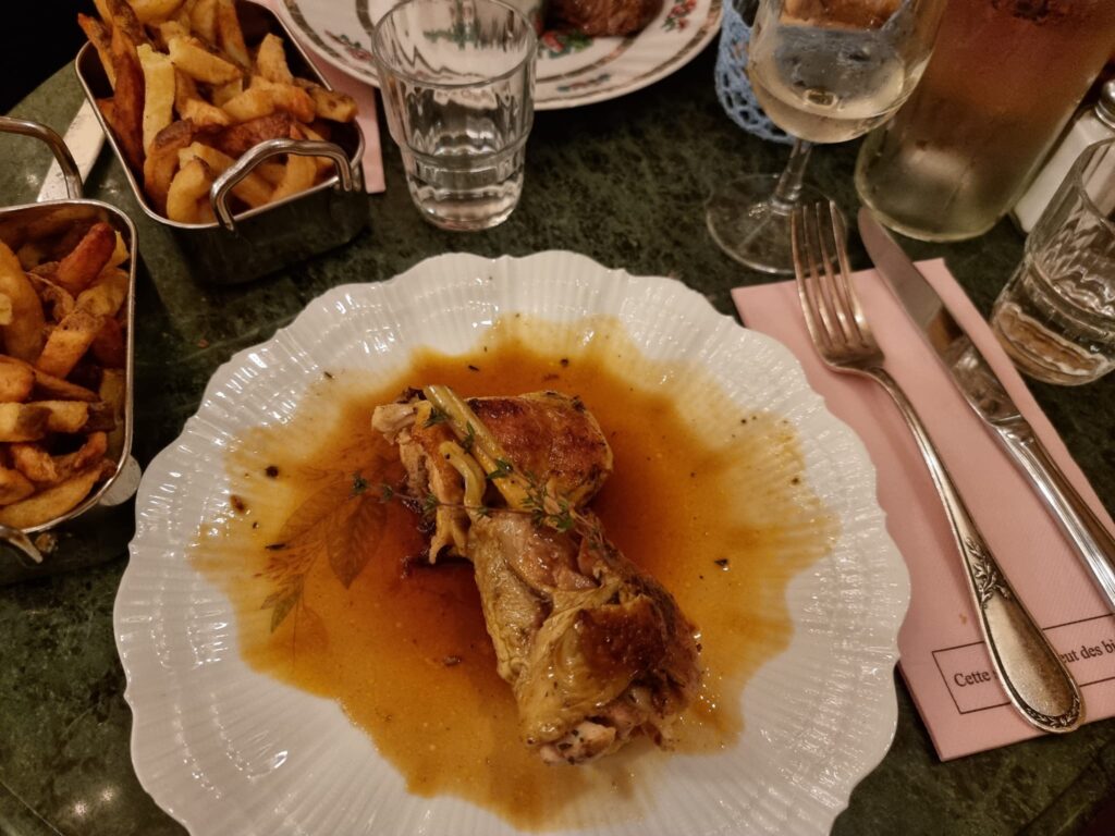 plat poulet restaurant rosie